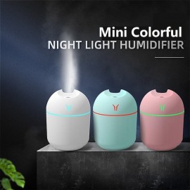 250ML Mini Air Humidifier USB Aroma Essential Oil Diffuser For Home Car Ultrasonic Mist Maker with LED Color Night Lamp Diffuser
