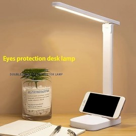 1pc Table Lamp Eyes Protection Touch Dimmable LED Light Student Dormitory Bedroom Reading USB Rechargable Desk Lamp Special Gift
