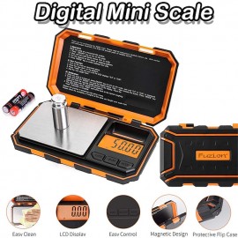 Digital Mini Scale 200g /0.01g Pocket Scale 50g Calibration Weight LCD Backlit Display Electronic Smart Scale
