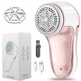 Fabric Shaver and Lint Remover with Cleaning Brush and Replaceable Stainless Steel Blades Sweater Epilator USB Charger to Remove Lint from Clothes

